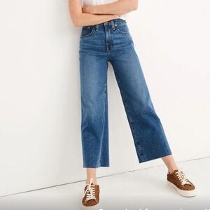 Madewell Slim Wide Crop Jeans, size 27